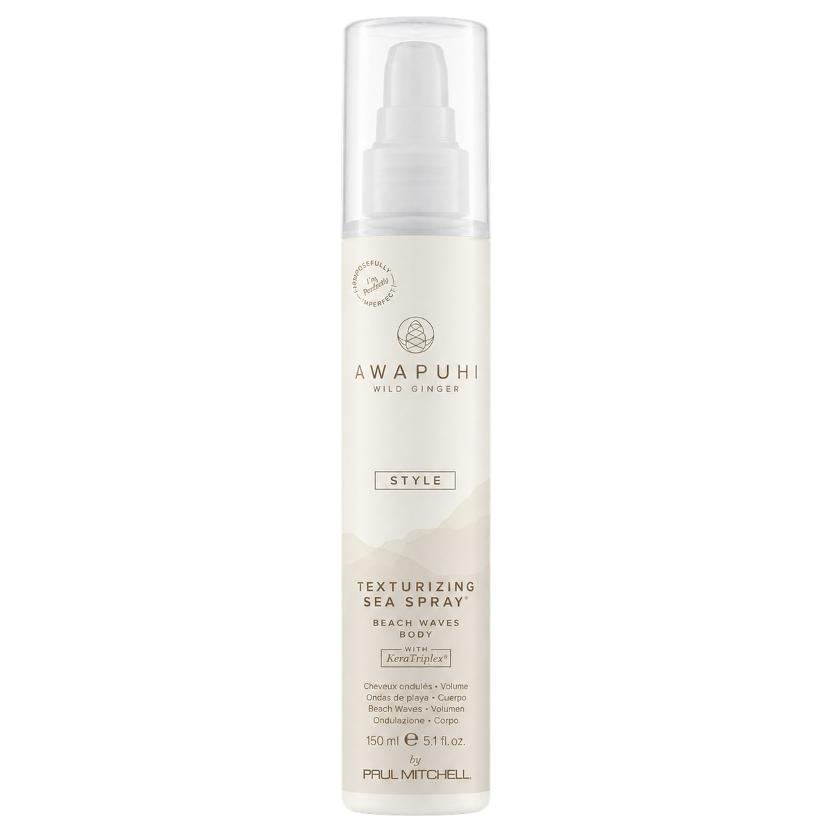 Paul Mitchell Awapuhi Wild Ginger Texturizing Sea Spray 5.1 fl oz on a transparent background